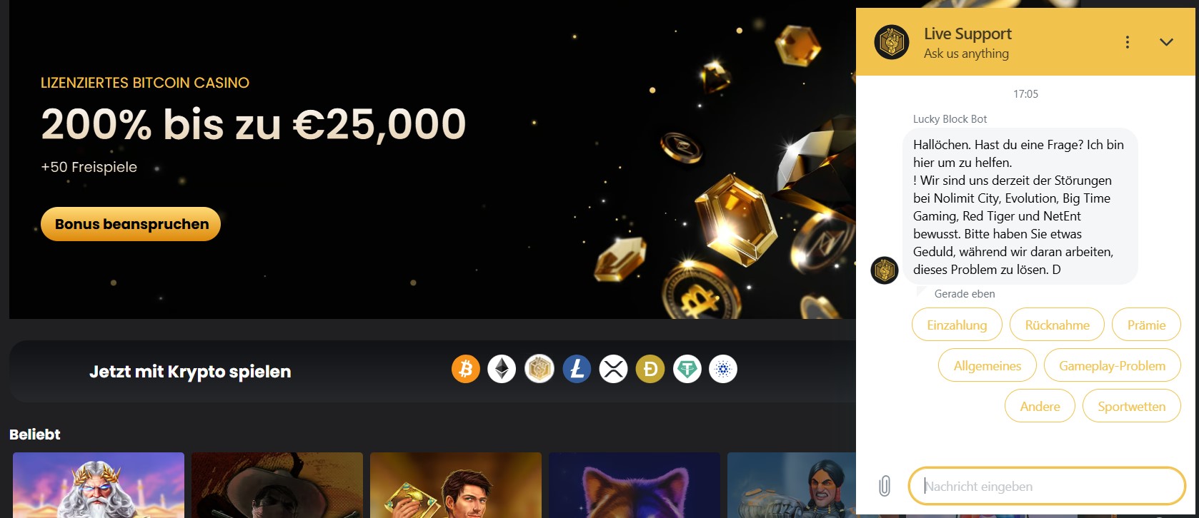 Lucky Block Casino Review & Casino Bonus Info 2025